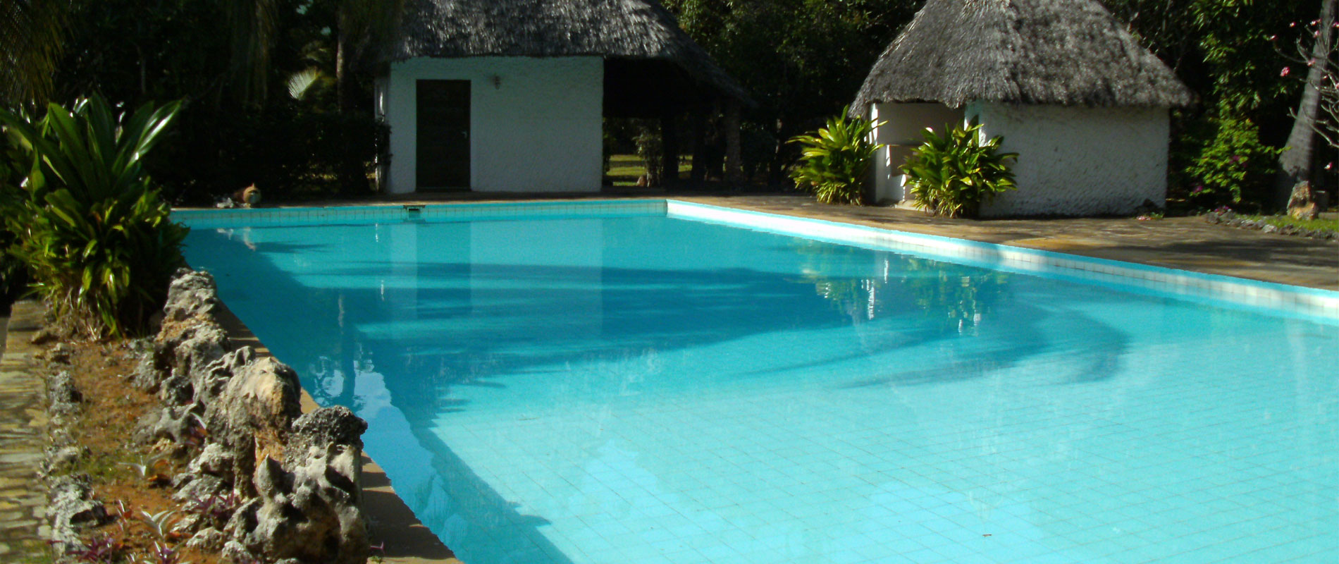 Außenansicht mit Pool